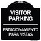 Signmission Bilingual Reserved Parking Visitor Parking Estacionamiento Para Visitas, A-DES-BW-1818-24299 A-DES-BW-1818-24299 - alternate 1